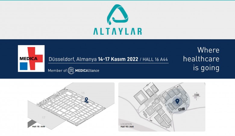 Altaylar Medikal, Global Pazardaki Faaliyetleriyle 14-17 Kasım Tarihlerinde MEDICA 2022 Fuarı'na Katılıyor